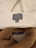 Berkley Jensen Solid Plaid White Brown Tan Pullover Sweater Size L - photo 3