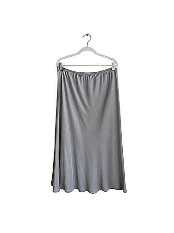 Eileen Fisher Stretch Silk Charmeuse Bias Skirt Casual Skirt (view 2)