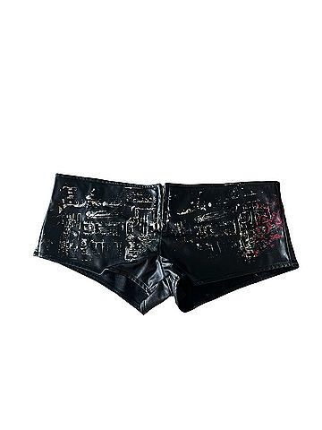 Ruby Moon Faux Leather Shorts (view 2)