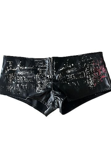 Ruby Moon Faux Leather Shorts (view 1)