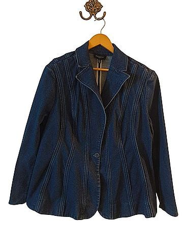 ELOQUII Denim Jacket (view 1)