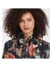 Barbour Floral Black Blouse Size 12 - photo 3