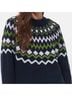 Barbour Fair Isle Blue Green Pullover Sweater Size 14 - photo 3