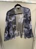 Komarov 100% Polyester Floral Multi Color Blue Gray Blazer Size XL - photo 4