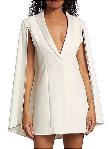 Alice + Olivia Esther Cape Blazer Dress Cocktail Dress (view 1)