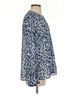 Derek Lam 100% Polyester Floral Blue Black White Long Sleeve Blouse Size 0 - photo 4