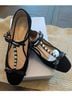 Jessica Simpson Black Flats Size 7 1/2 - photo 5