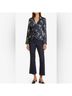 Cinq à Sept 100% Polyester Floral Multi Color Blue Green Long Sleeve Blouse Size XS - photo 5