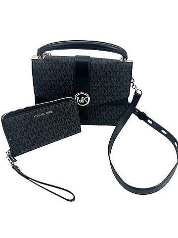 Michael Kors Greenwich Leather Satchel (view 1)