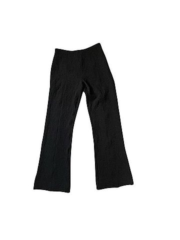 Ganni Textured Cropped Kick Flare Trousers Dress Pants (view 2)