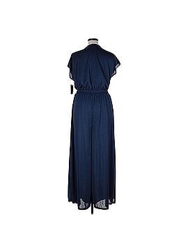 Halara Deep Blue Wrap Jumpsuit Casual Pants (view 2)