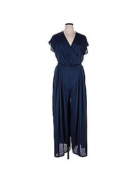 Halara Deep Blue Wrap Jumpsuit Casual Pants (view 1)
