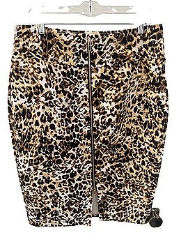Thalia Sodi Leopard Print Pencil Skirt Formal Skirt (view 2)