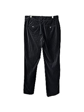 Ann Taylor Black Velvet Straight Leg Pants Dress Pants (view 2)