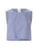 Peter Som Stripes Blue White Short Sleeve Blouse Size S - photo 1