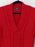 Chaps Solid Graphic Red Pullover Sweater Size L - photo 4