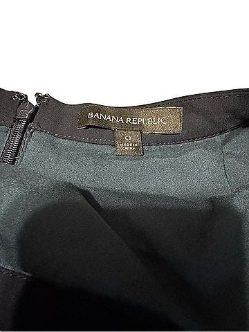 Banana Republic Navy Floral Pleated Skater Skirt Skort (view 2)