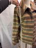 Tulle Stripes Brown Tan Jacket Size S - photo 3