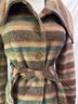 Tulle Stripes Brown Tan Jacket Size S - photo 5