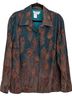 Coldwater Creek 100% Wool Floral Multi Color Teal Orange Jacket Size 1X - photo 1