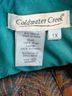 Coldwater Creek 100% Wool Floral Multi Color Teal Orange Jacket Size 1X - photo 3