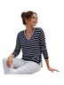 Talbots Stripes Blue White Pullover Sweater Size L (petite) - photo 1