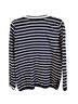 Talbots Stripes Blue White Pullover Sweater Size L (petite) - photo 2