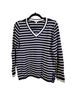 Talbots Stripes Blue White Pullover Sweater Size L (petite) - photo 4