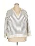 J.Crew 100% Cotton Stripes Ivory J.Crew Pullover Sweater Size XXL - photo 1