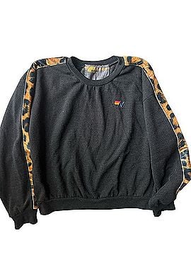 Aviator Nation Cheetah Stripe Relaxed Crewneck Sweatshirt (view 2)