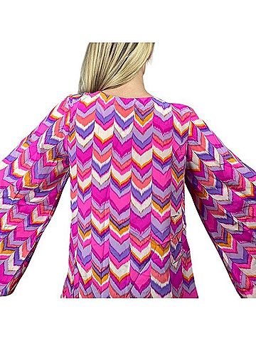 Alice & Trixie Printed Tunic Silk Top (view 2)