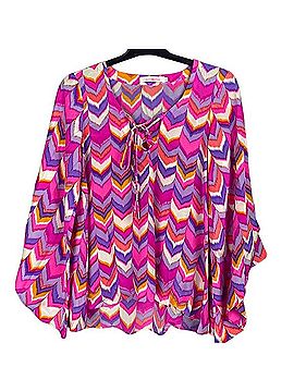 Alice & Trixie Printed Tunic Silk Top (view 1)