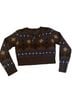 Current Mood 100% Acrylic Argyle Graphic Jacquard Stripes Brown Blue Black Tan Pullover Sweater Size XXL - photo 1