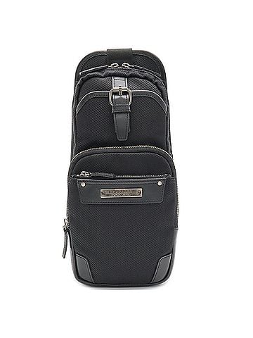 Burberry BURBERRY BLACK LABEL bag, body shoulder nylon canvas, leather, black. (view 1)