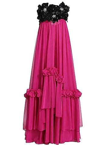 PatBO Strapless Hand-Beaded Gown Cocktail Dress (view 1)