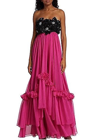 PatBO Strapless Hand-Beaded Gown Cocktail Dress (view 2)