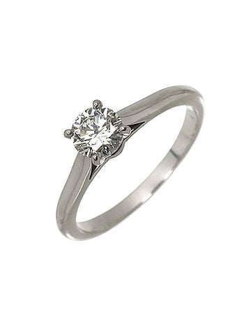 Cartier Cartier Solitaire Diamond Ring, 0.50ct G VVS2 3EX, Size #50, Platinum. (view 1)