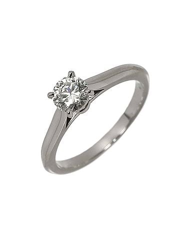 Cartier Cartier 1895 Solitaire Ring #51, 0.51ct Diamond, H VVS1, 3EX, Platinum. (view 1)
