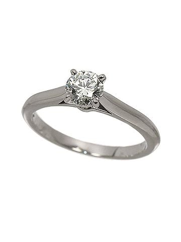 Cartier Cartier 1895 Solitaire Ring #51, 0.51ct Diamond, H VVS1, 3EX, Platinum. (view 2)