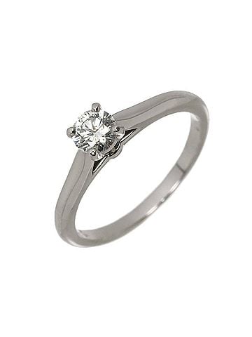 Cartier Cartier 1895 Solitaire Ring, Size #48, 0.27ct Diamond, Platinum. (view 1)