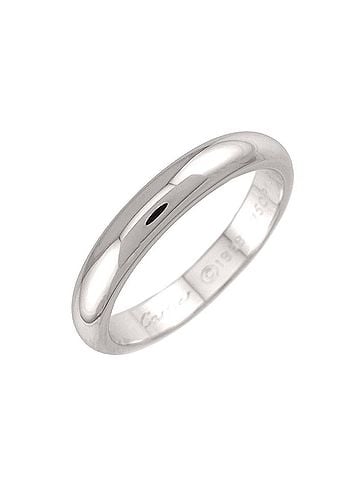 Cartier Cartier 1895 Classic Band Ring #63, 4mm wide, Platinum. (view 1)