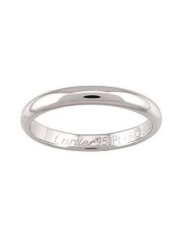 Cartier Cartier 1895 Classic #46 Ring, 2.5mm wide, Platinum (Pt) (view 2)