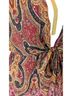 TOBI 100% Polyester Paisley Red Gold Black Brown Romper Size XS - photo 2