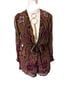 TOBI 100% Polyester Paisley Red Gold Black Brown Romper Size XS - photo 1