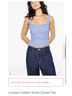 Lioness Stripes Blue Sleeveless Top Size XS - photo 4