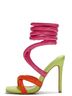 Cape Robbin Pink Orange Green Heels Size 11 - photo 3
