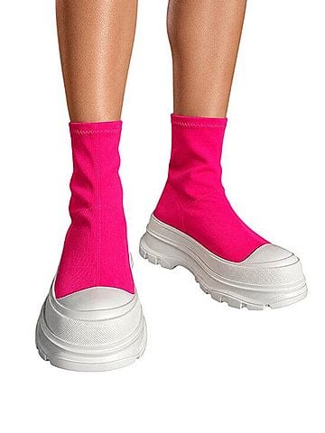 Cape Robbin Platform Sock Sneakers Boots (view 1)