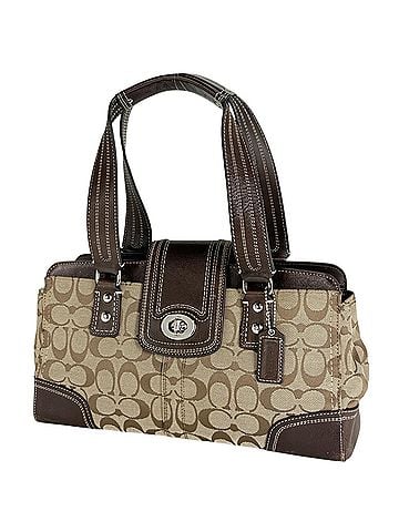 Coach Coach Signature Canvas Tote Bag, Beige, F13975, Women's (view 1)