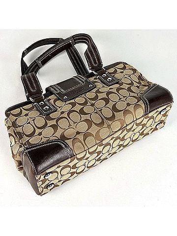 Coach Coach Signature Canvas Tote Bag, Beige, F13975, Women's (view 2)