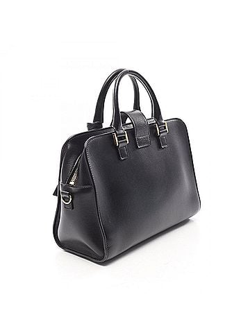 Yves Saint Laurent Yves Saint Laurent Saint Laurent Paris YSL line Baby Monogram Cabas 2-way handbag, leather, women's, black, 472466 (view 2)
